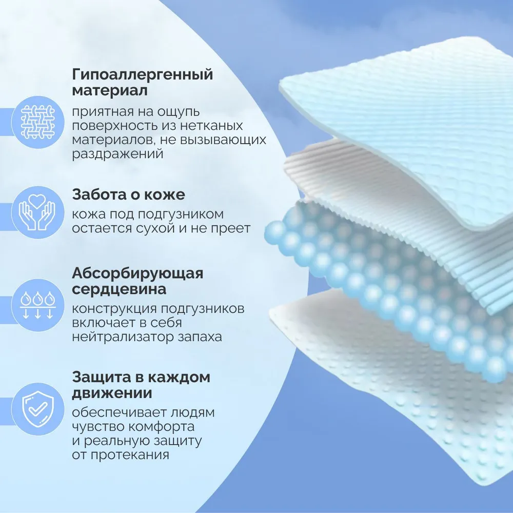 DR.SKIPP LIGHT 4 ХL (5.5*,36 шт) Подгузники-трусики впитывающие для взр (120-170 см), Китай{ 90322 } - фото2