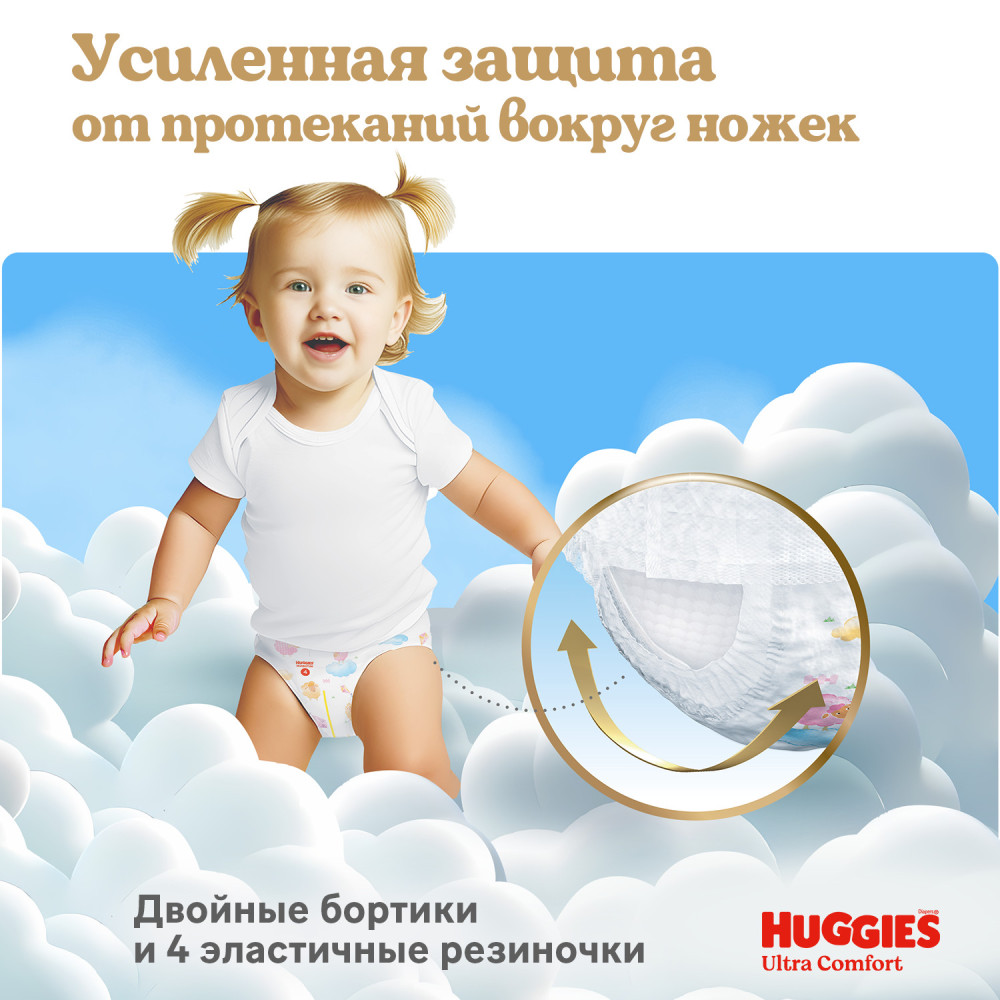 Huggies Трусики 7 Girl 17+ кг ( 34 шт) Подгузники-трусики впитывающие { 91704 } фото-8 Huggies Трусики 7 Girl 17+ кг ( 34 шт) Подгузники-трусики впитывающие { 91704 } фото-8