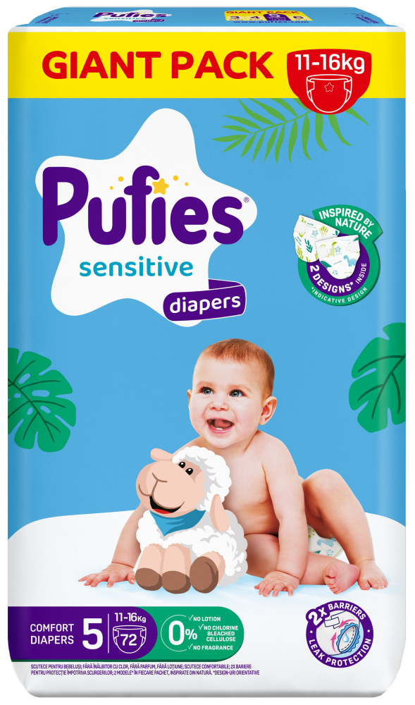 PUFIES 5    SENSITIVE   junior 11-16 кг ( 72 шт ) подгузники, Болгария { 36361 } PUFIES 5    SENSITIVE   junior 11-16 кг ( 72 шт ) подгузники, Болгария { 36361 }