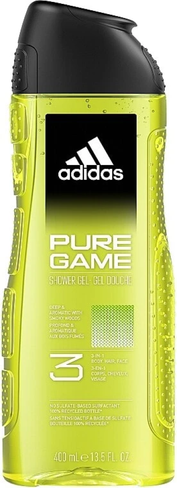 Adidas PURE GAME  Гель для Душа и шампунь 3 в 1,  400 мл., Испания  { 59048 } Adidas PURE GAME  Гель для Душа и шампунь 3 в 1,  400 мл., Испания  { 59048 }