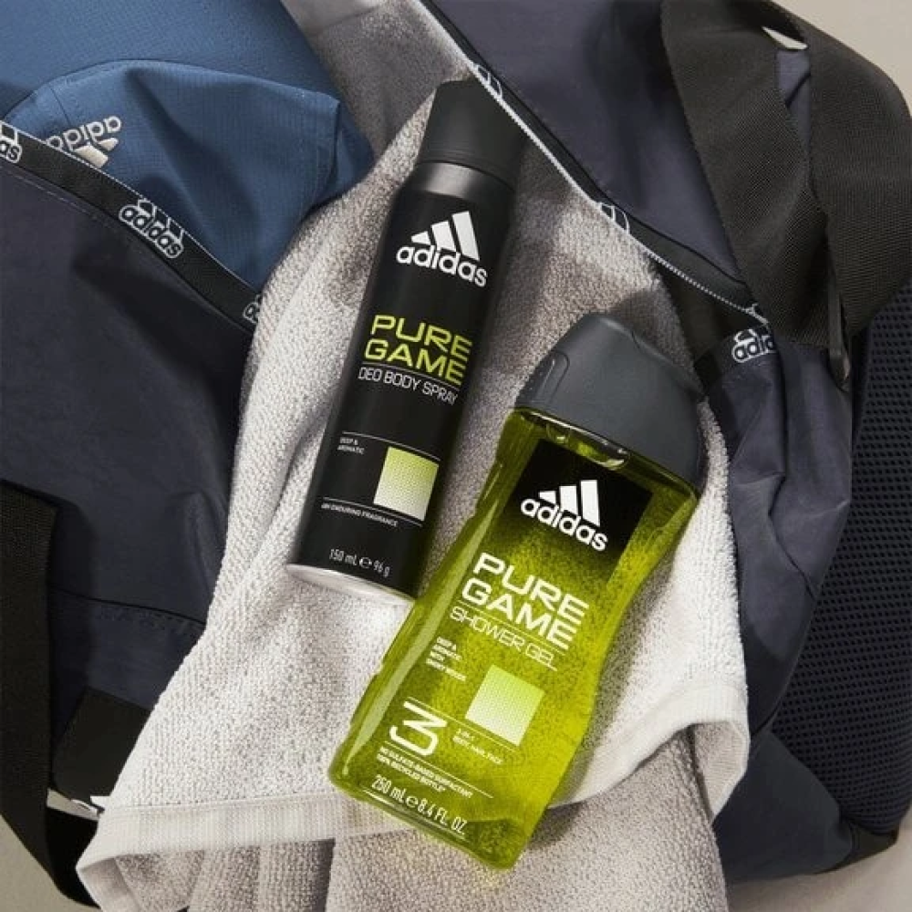 Adidas PURE GAME  Гель для Душа и шампунь 3 в 1,  400 мл., Испания  { 59048 } Adidas PURE GAME  Гель для Душа и шампунь 3 в 1,  400 мл., Испания  { 59048 }