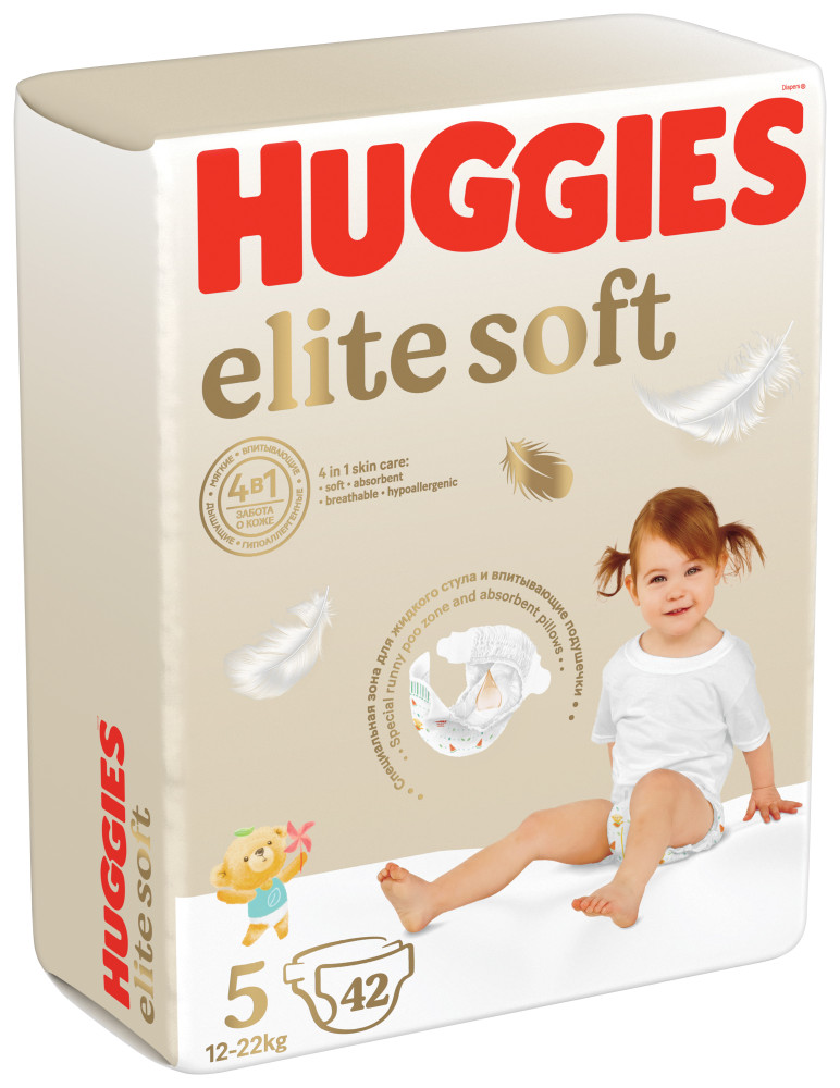 Huggies Elite Soft 5 12-22  ( 42 ) ,  { 49514 } 