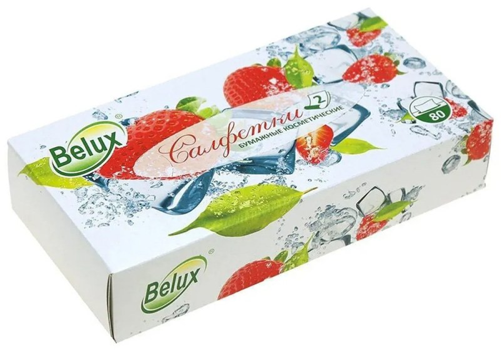 BELUX Салфетки бумажные 2-хслойные в коробке ( 21*19.5 см) 80 шт, Россия { 80761 } BELUX Салфетки бумажные 2-хслойные в коробке ( 21*19.5 см) 80 шт, Россия { 80761 }