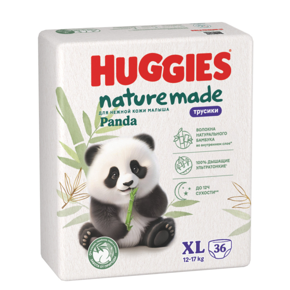 Huggies Трусики Naturemade   5  12-17 кг   ( 36 шт) Подгузники-трусики впитывающие  { 91995 } - фото2