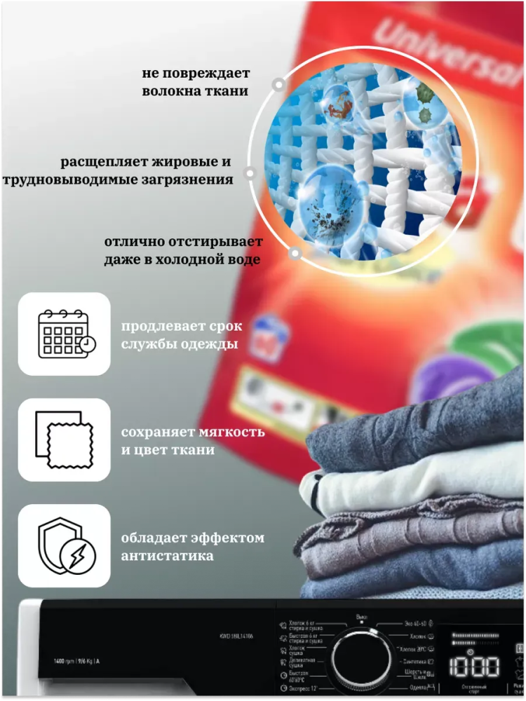 GAMA VIZIR Капсулы для стирки универсальные   60 шт., Испания   { 36728 } - фото2