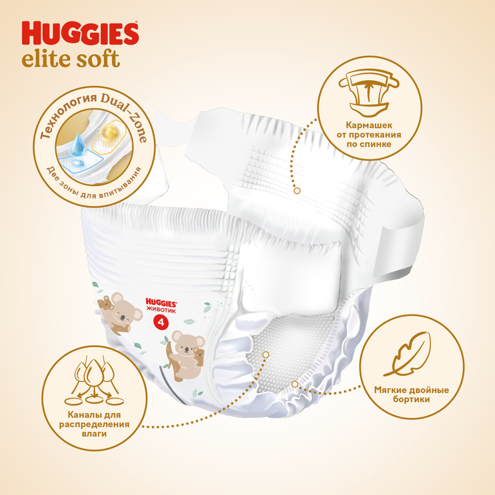 Huggies Elite Soft 5 12-22 кг ( 42 шт) подгузники, Россия { 49514 } фото-3 Huggies Elite Soft 5 12-22 кг ( 42 шт) подгузники, Россия { 49514 } фото-3
