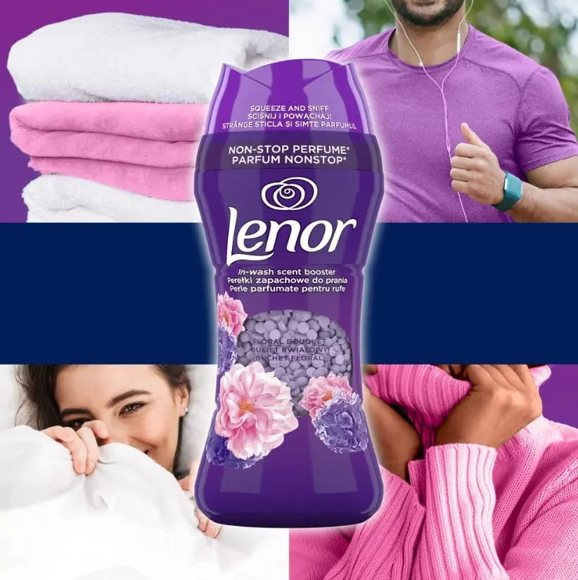 LENOR  Amethyst & Floral Bouquet  Парфюмированные   гранулы для белья   ( 270 г), Великобритания  { 08807 }  - фото2