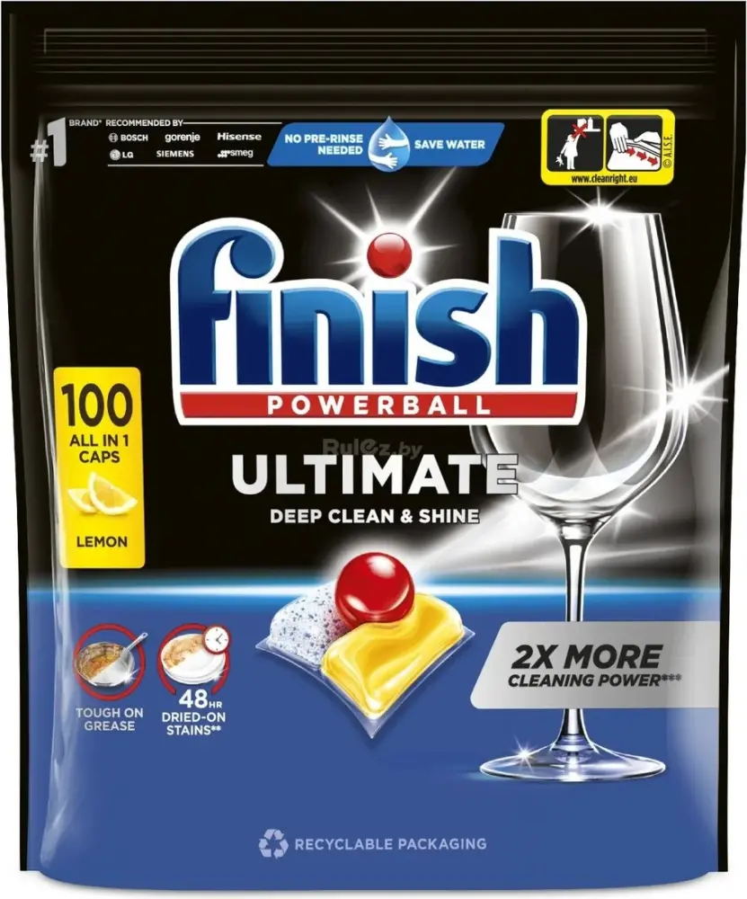 FINISH ULTIMATE Лимон капсулы для посуд. машин 100 шт, Польша { 04577 } - фото1 FINISH ULTIMATE Лимон капсулы для посуд. машин 100 шт, Польша { 04577 } - фото1