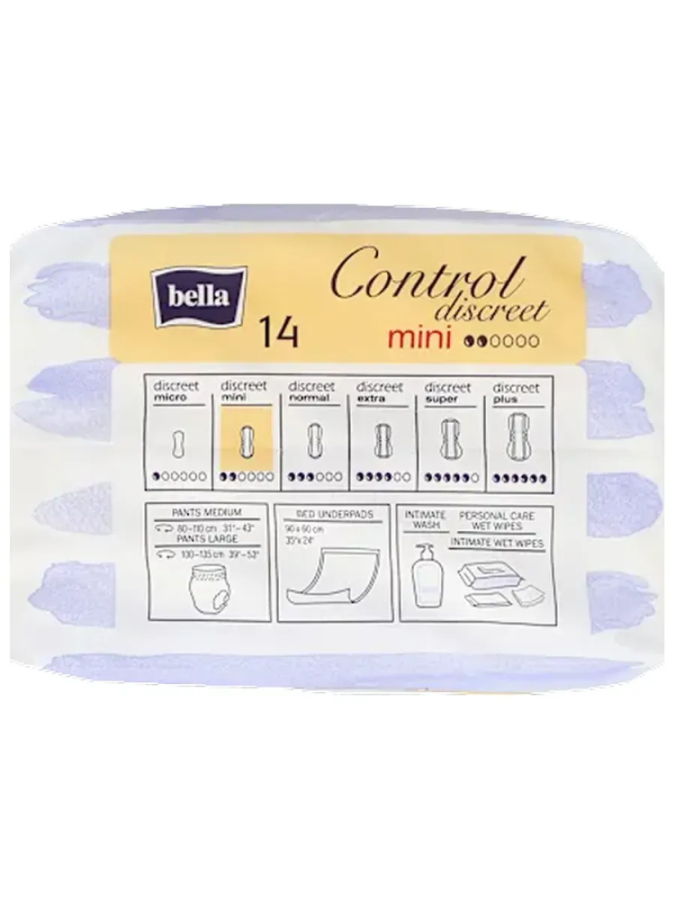 BELLA CONTROL Mini 2* Прокладки впитывающие урологические ( 14 шт ), Польша { 96924 } фото-3 BELLA CONTROL Mini 2* Прокладки впитывающие урологические ( 14 шт ), Польша { 96924 } фото-3