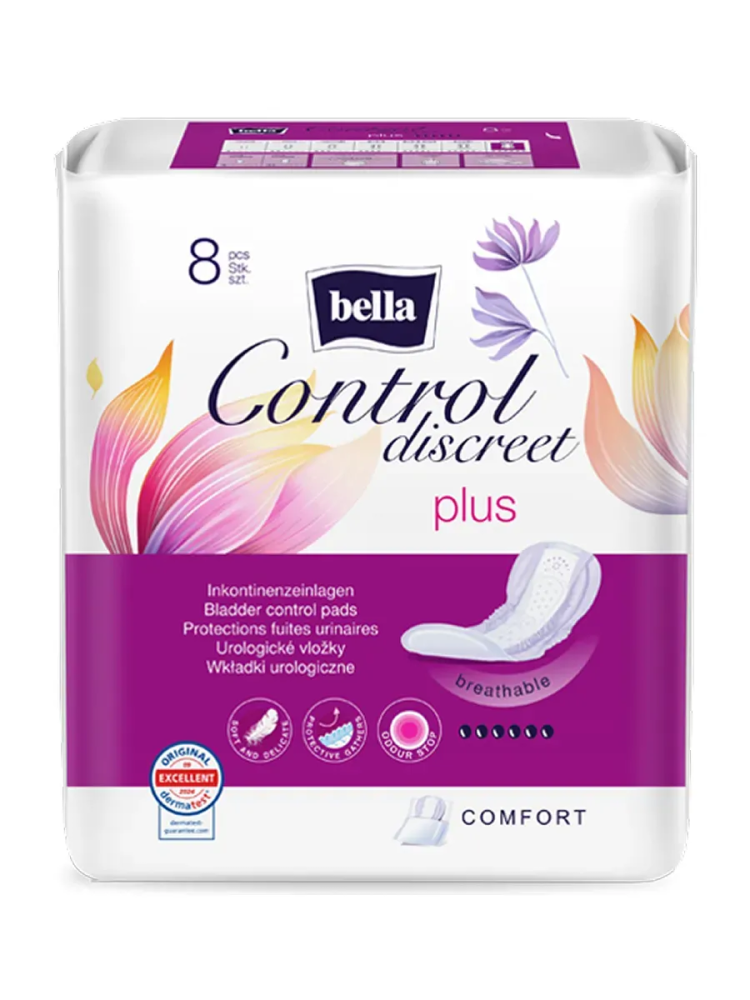 BELLA CONTROL PLUS 6* Прокладки впитывающие урологические ( 8 шт ), Польша { 96740 } фото-2 BELLA CONTROL PLUS 6* Прокладки впитывающие урологические ( 8 шт ), Польша { 96740 } фото-2