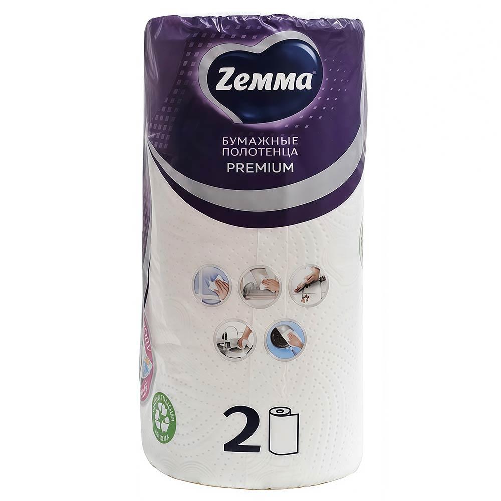 ZEMMA Premium Полотенца бумажные 2 шт 2-х сл., Россия { 57295 } - фото2 ZEMMA Premium Полотенца бумажные 2 шт 2-х сл., Россия { 57295 } - фото2