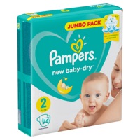 Pampers New Baby-Dry 2 Mini (94 шт) 4-8 кг Jumbo Pack  подгузники, Россия   { 64613 }  СКИДКА 3% НЕ ДЕЙСТВУЕТ