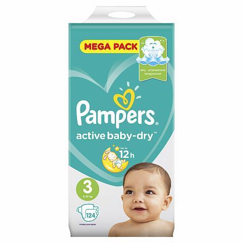 Pampers 3 -Dry Midi     6-10   ( 124 ) ,    { 59282 }