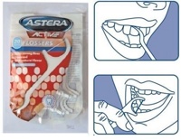 ASTERA   Active Зубная нить с держателем, 20 шт, Болгария  { 92104 }