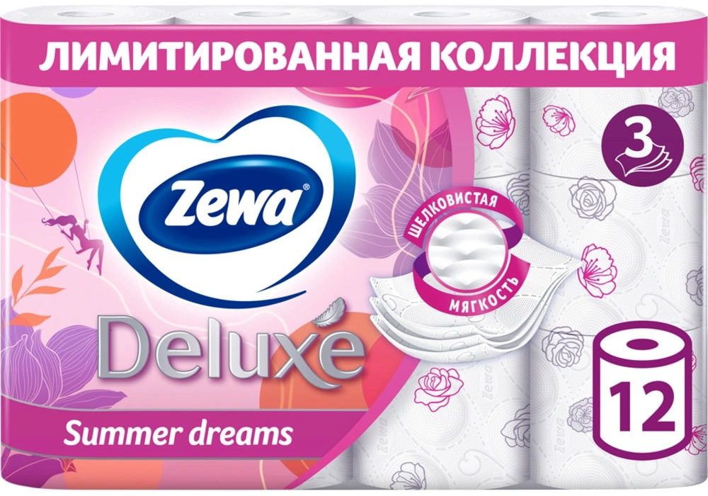 ZEWA DELUXE White   12  3-  , -  { 89779 } 