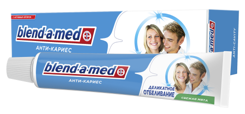 Зубная паста Blend-a-Med  Анти-Кариес Деликатное Отбеливание    (100 г.), РФ  { 69935 }