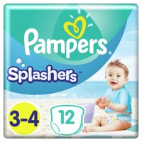 Pampers Splashers  3-4   6-11 кг  (12 шт) подгузники-трусики для плавания, Польша   { 98346 }