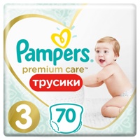 Pampers PANTS Premium Care   3   Midi 6-11   (70 ) -,   { 86138 }  