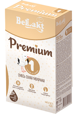 BELLAKT PREMIUM 1  смесь сухая молочная 400 гр. от 0 до 6 мес. { 32276 }