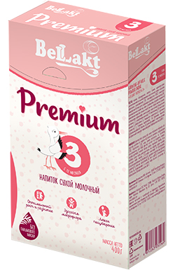 BELLAKT PREMIUM 3  напиток сухой молочный 400 гр. от 12 мес. { 32269 }