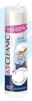 CLEANIC Soft and Comfort  Ватные косметич. диски  ( 80 шт ) + 33%, Польша   { 12870 }  