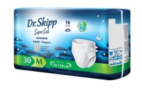 DR. SKIPP SUPER SAFE  2 Medium (7*, 30 шт) Подгузники для взрослых (70-120 см)   { 31385 }   НОВИНКА!!!