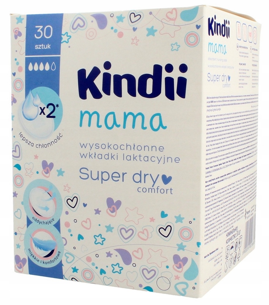 KINDI mama Super dry comfort  Прокладки для груди ( 30 шт),  Китай   { 28680 }