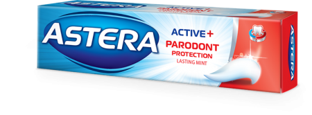ASTERA  Active + Parodont protect  Зубная паста 100 мл, Болгария  { 11381 }