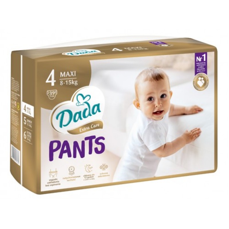 DADA Extra Care Pants  4 Mахi  8-15 кг ( 39 шт.)  подгузники-трусики, Польша    { 81604 }  