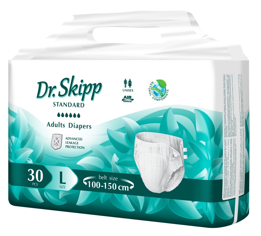 DR. SKIPP 3 Large STANDARD (6, 30 )    (100-150 )  { 64619 } 