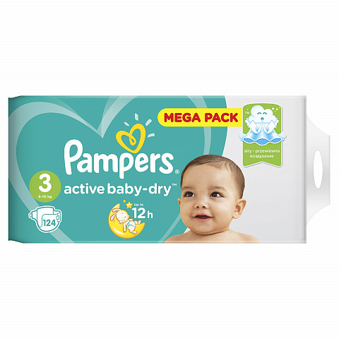 Pampers 3 -Dry Midi     6-10   ( 124 ) ,    { 59282 }