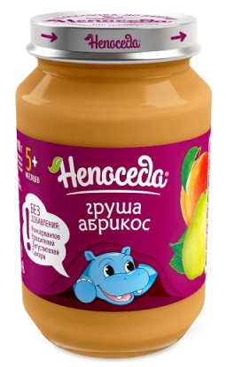 НЕПОСЕДА пюре из груш и абрикосов 185г б/сах. с 5 мес. ( 27737 ) - фото1 НЕПОСЕДА пюре из груш и абрикосов 185г б/сах. с 5 мес. ( 27737 ) - фото1