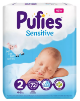 PUFIES 2   SENSITIVE  mini 4-8  ( 72  ) ,  { 36200 } 