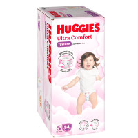Huggies  5 Girl 12-17   (84 ) -{ 91766 }