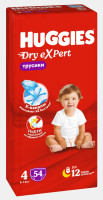Huggies Dry Expert 4   9-14    ( 54  )  -  { 91551 }