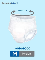 TEREZA MED  2 Medium ( 5*, 10 шт) Подгузники-трусики для взрослых впитывающие( 75-110 см), Китай  { 00428 }