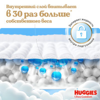 Huggies ULTRA COMFORT 4 Girl 8-14  ( 100 )  { 47848 }