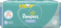 Влаж. салфетки д/ детей Pampers baby fresh Clean с алоэ, (2*52 шт)   { 77703 }