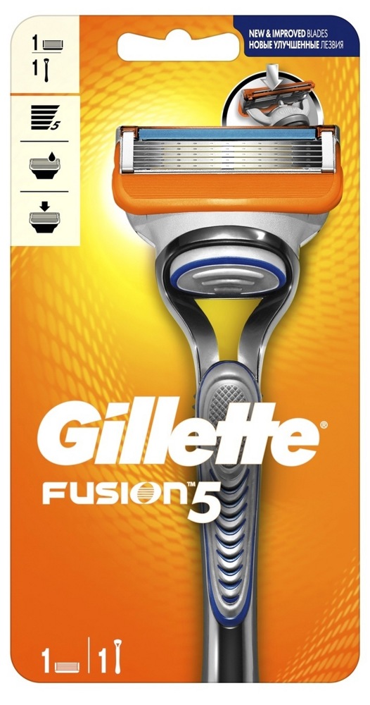 Gillette Fusion Бритва + кассета 1 шт , Польша { 51376 }