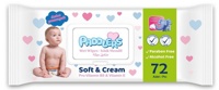 Влаж. салфетки PADDLERS Soft and Cream для детей  ( 72 шт ),  Турция  { 35648 }