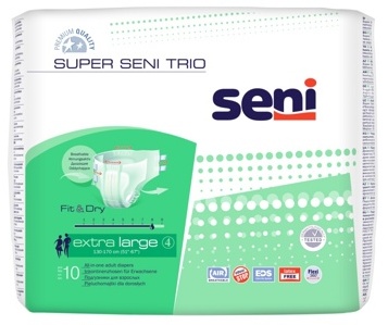 SUPER SENI 4  Trio Еxtra Large (8*,10 шт) Подгузники для взрослых (130-170 см)  { 91721 }