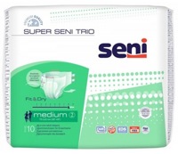 SUPER SENI 2 Trio Medium (8*,10 шт) Подгузники для взрослых (75-110 см) { 91707 }